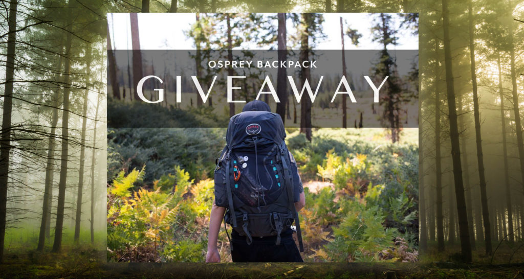 instagram giveaway osprey backpack